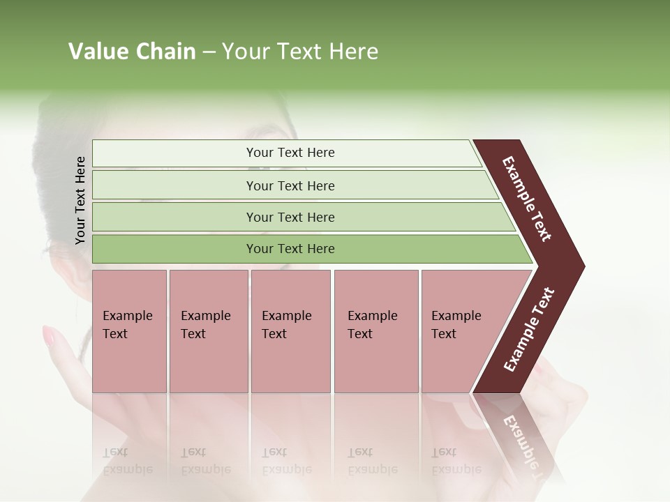 Girl Apply White PowerPoint Template