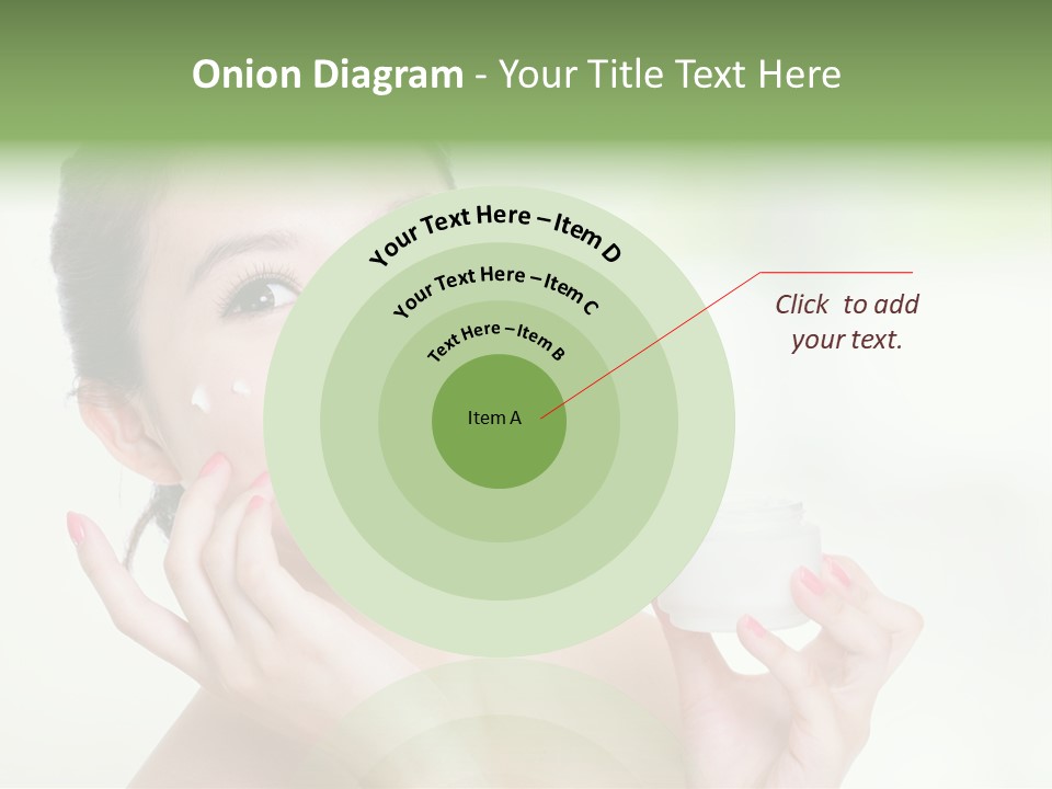 Girl Apply White PowerPoint Template