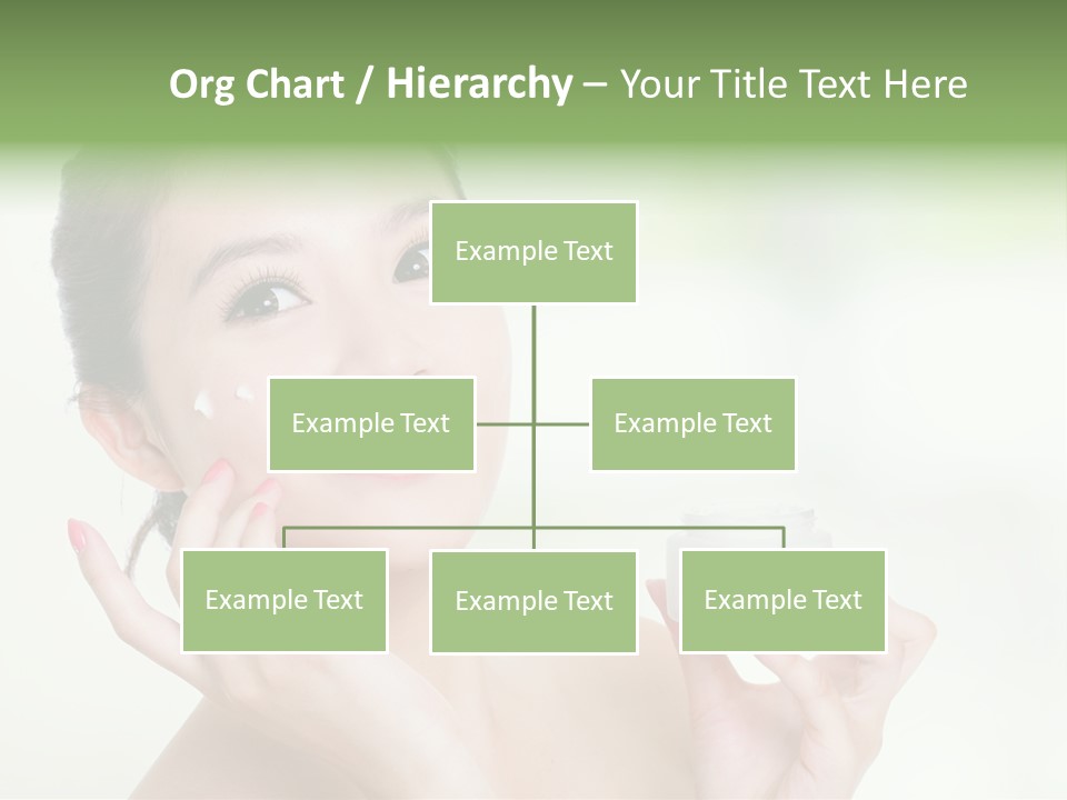 Girl Apply White PowerPoint Template