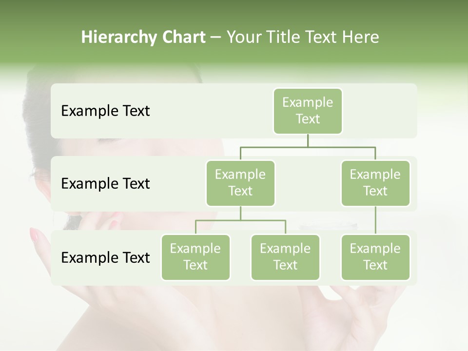 Girl Apply White PowerPoint Template