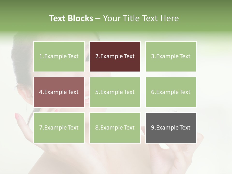 Girl Apply White PowerPoint Template