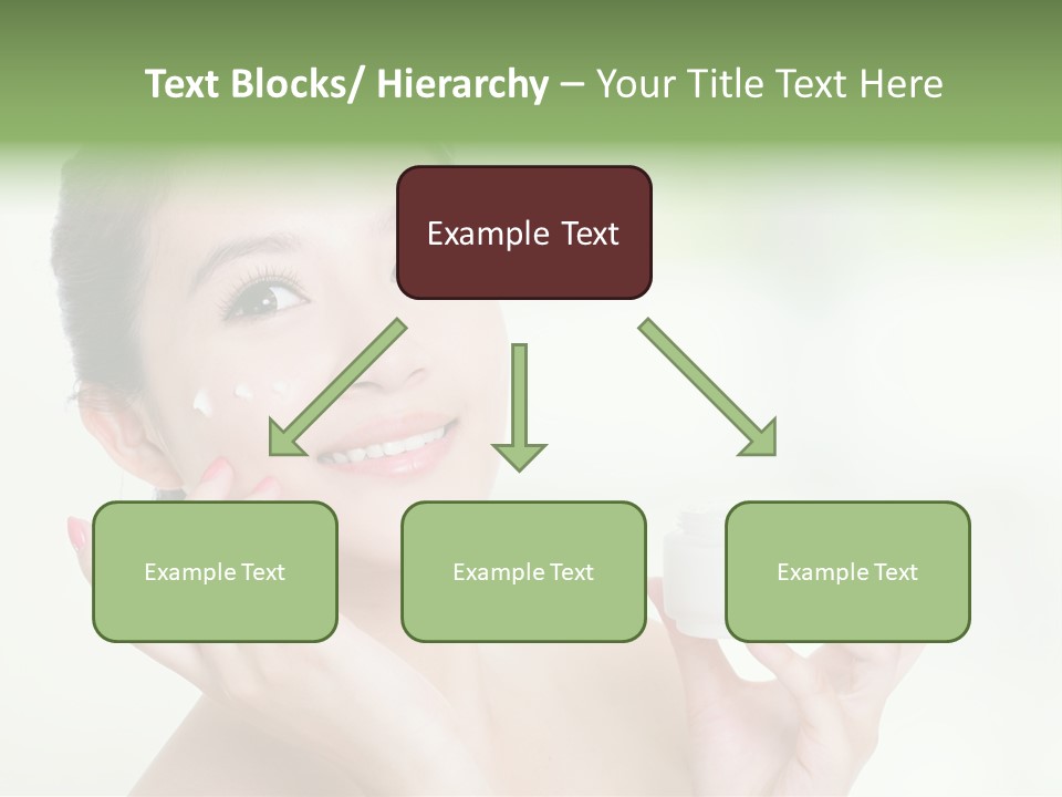 Girl Apply White PowerPoint Template