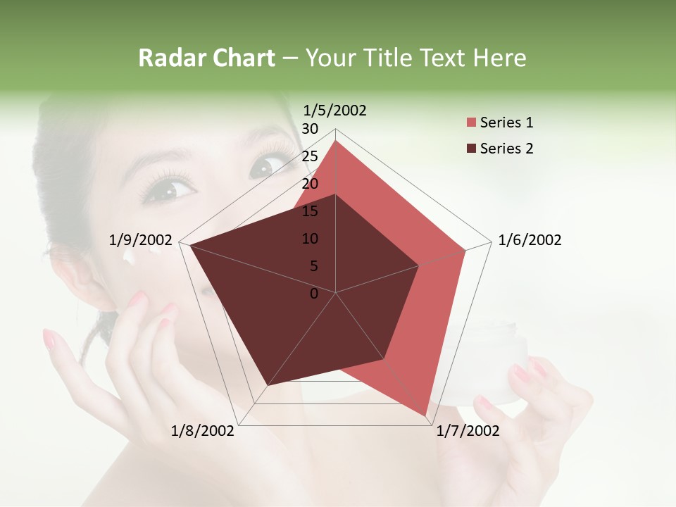 Girl Apply White PowerPoint Template