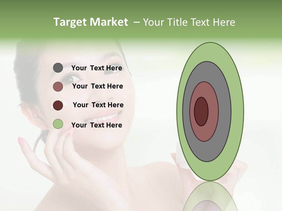 Girl Apply White PowerPoint Template