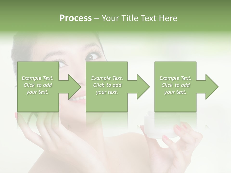 Girl Apply White PowerPoint Template