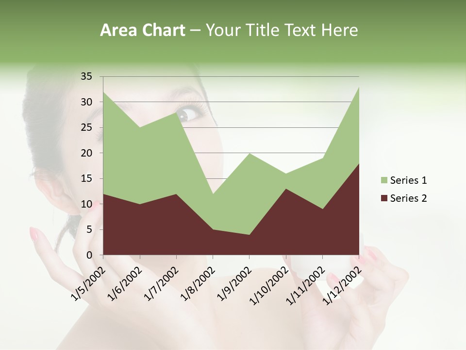 Girl Apply White PowerPoint Template