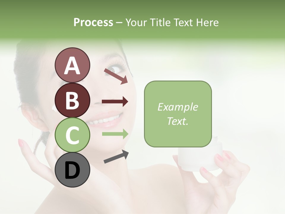 Girl Apply White PowerPoint Template