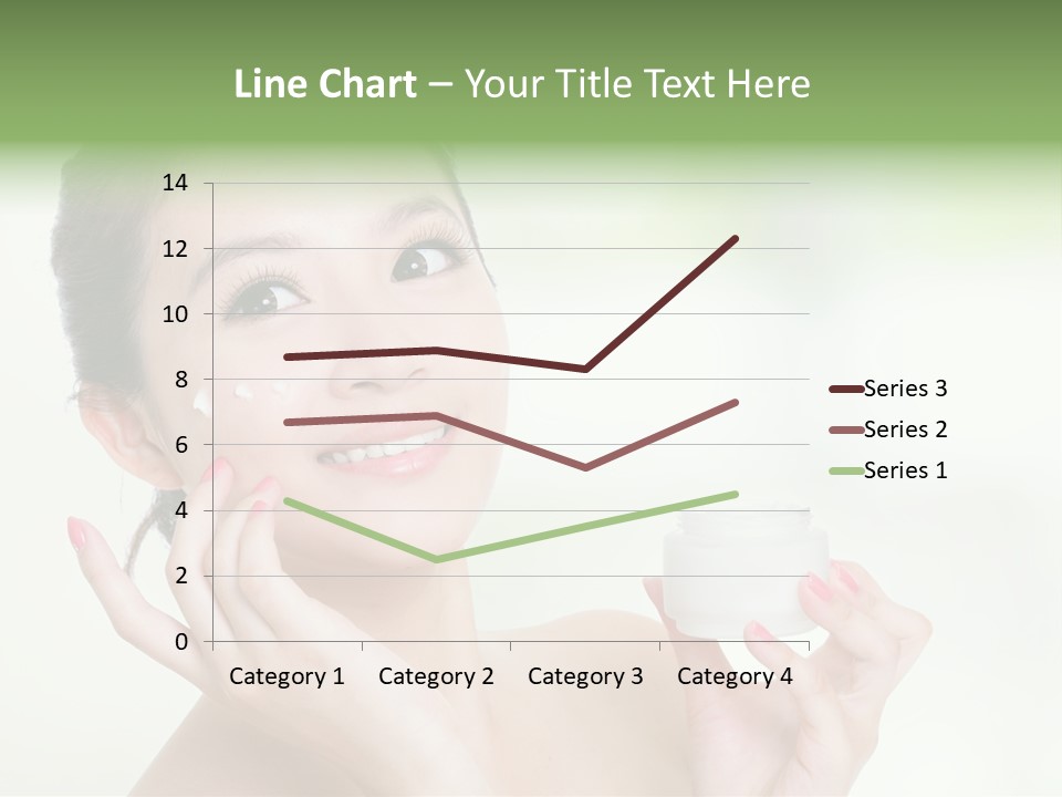 Girl Apply White PowerPoint Template