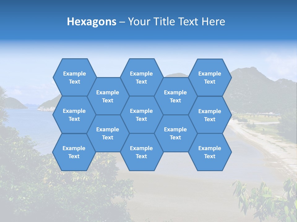 Beautiful Bay Sandy PowerPoint Template