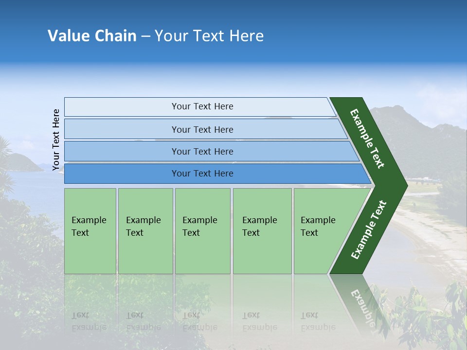 Beautiful Bay Sandy PowerPoint Template