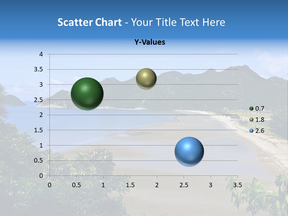Beautiful Bay Sandy PowerPoint Template