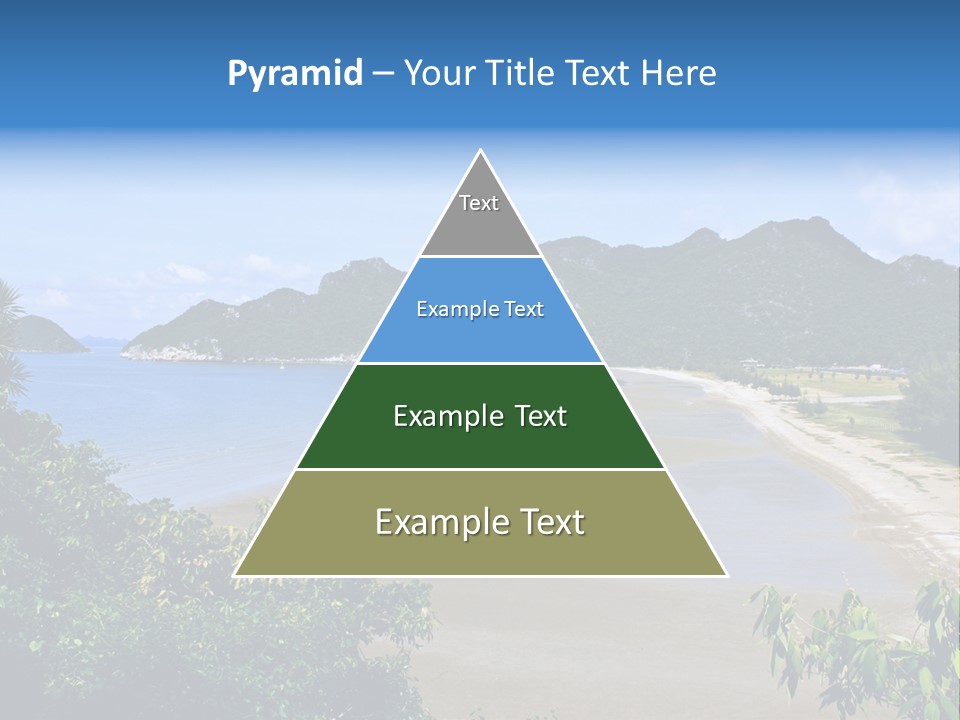 Beautiful Bay Sandy PowerPoint Template