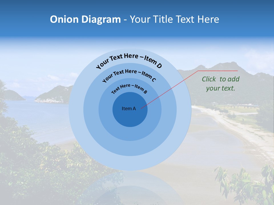 Beautiful Bay Sandy PowerPoint Template