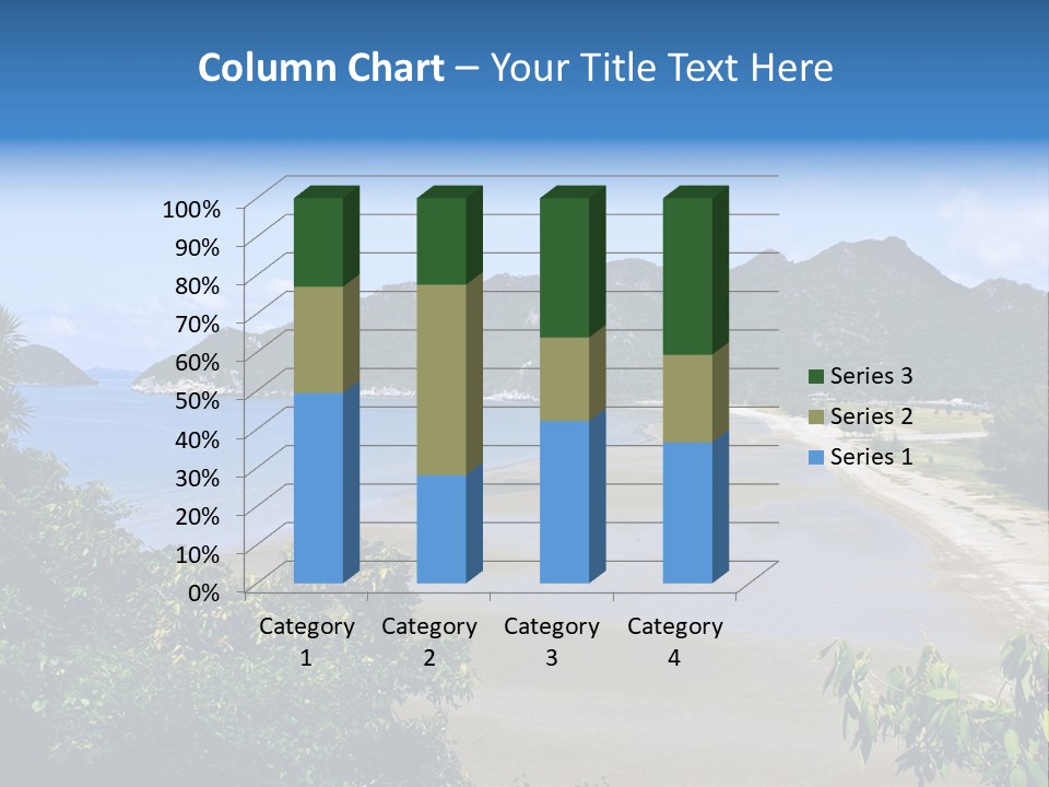 Beautiful Bay Sandy PowerPoint Template