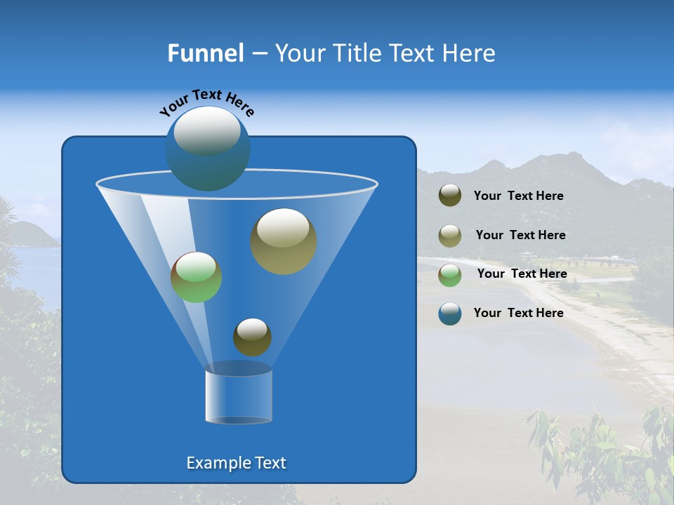 Beautiful Bay Sandy PowerPoint Template