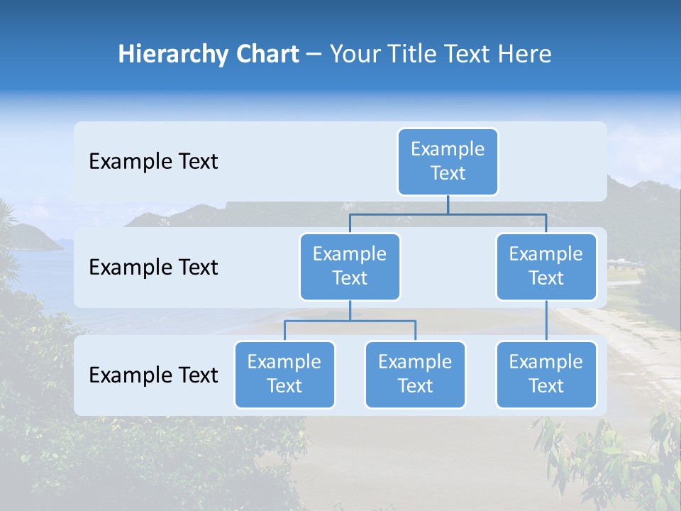 Beautiful Bay Sandy PowerPoint Template