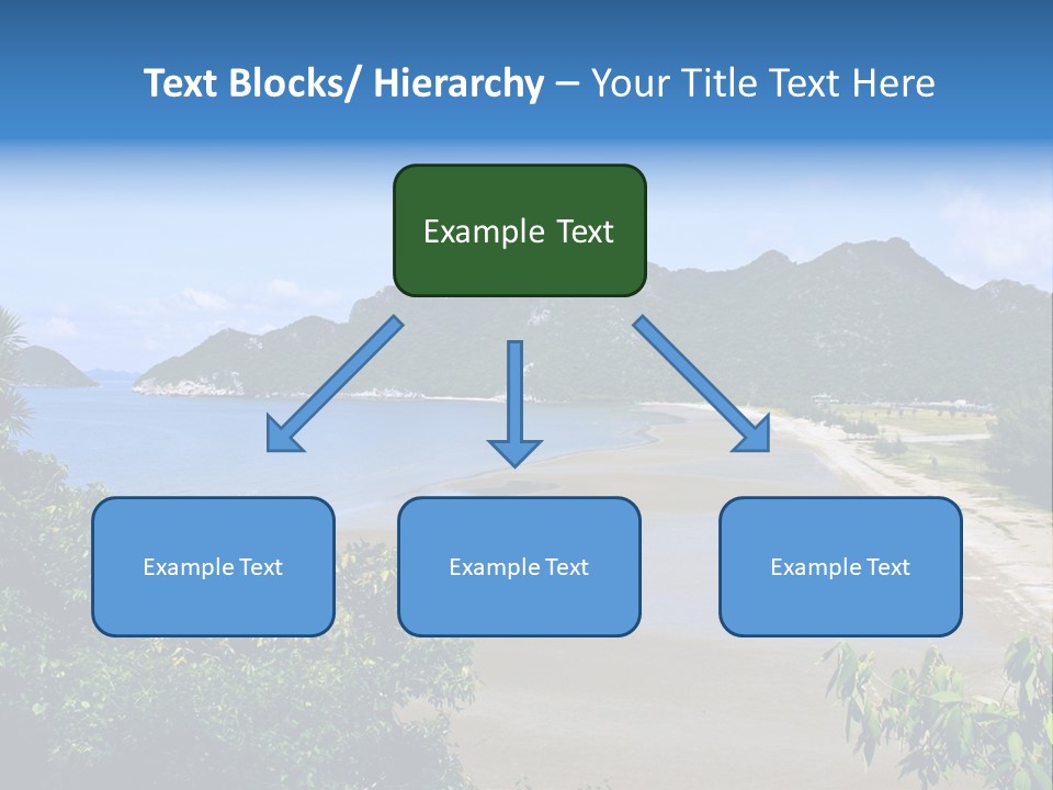 Beautiful Bay Sandy PowerPoint Template