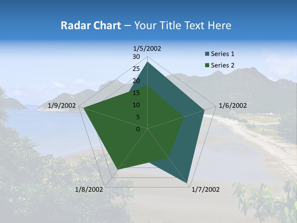 Beautiful Bay Sandy PowerPoint Template