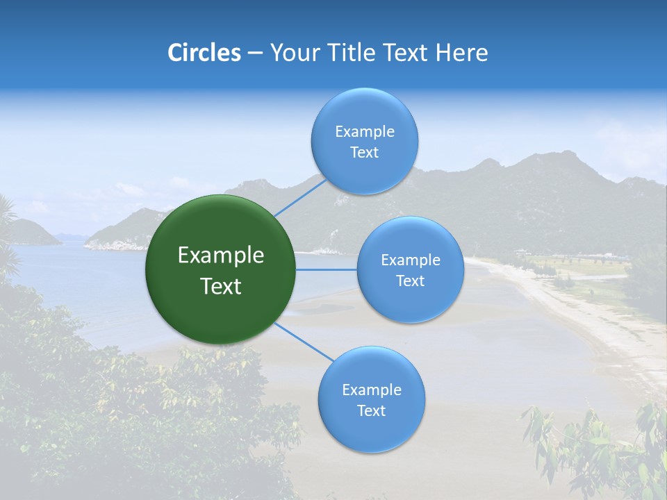 Beautiful Bay Sandy PowerPoint Template