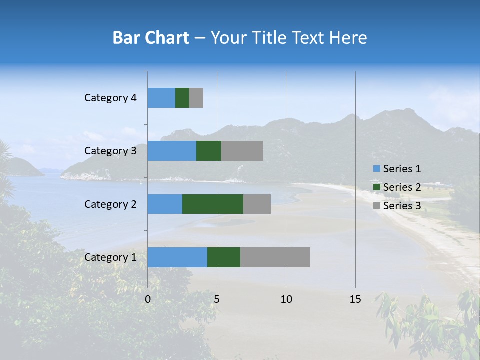 Beautiful Bay Sandy PowerPoint Template