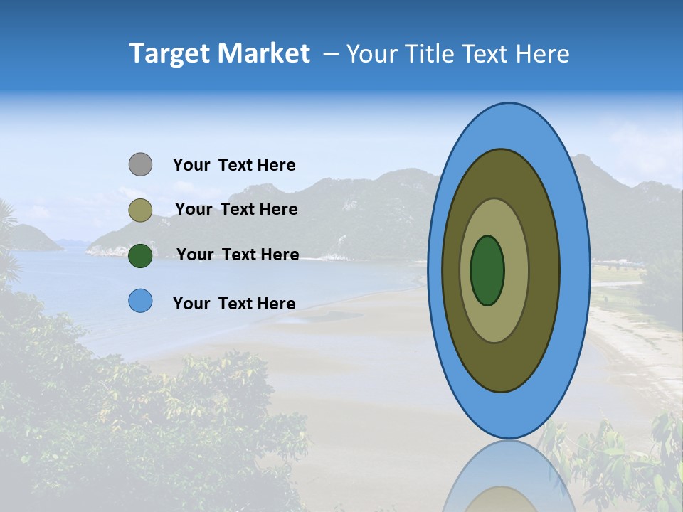 Beautiful Bay Sandy PowerPoint Template