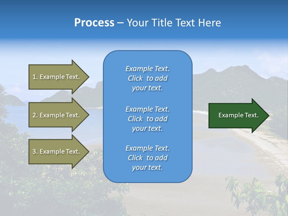 Beautiful Bay Sandy PowerPoint Template