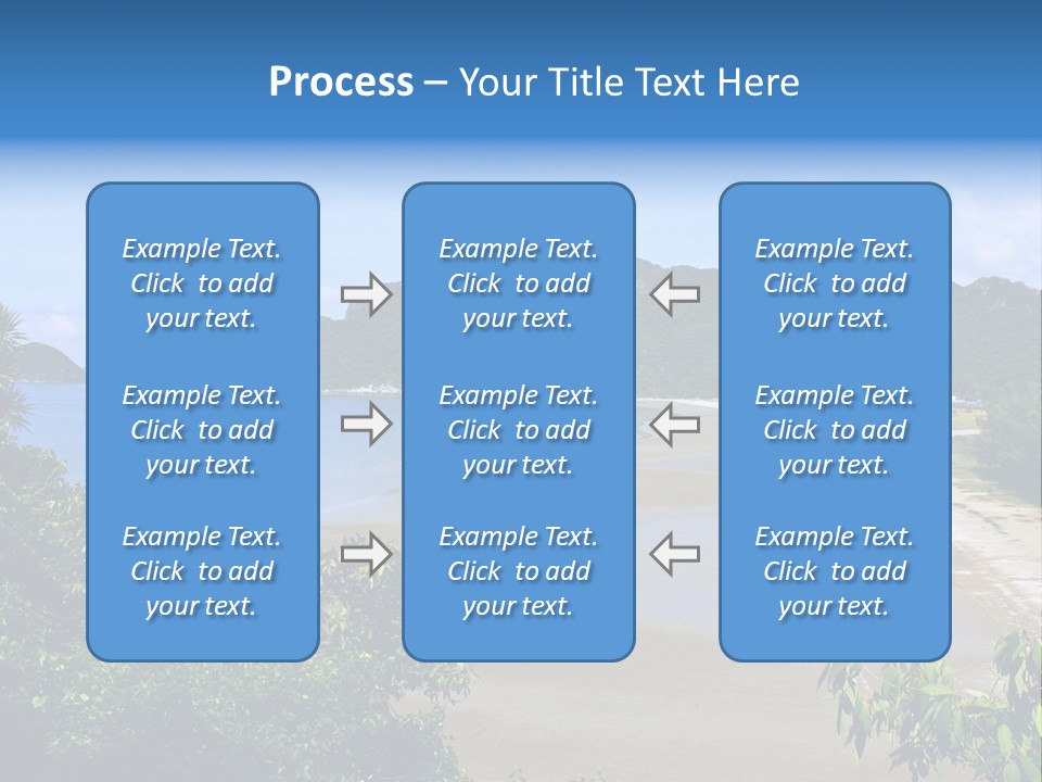 Beautiful Bay Sandy PowerPoint Template