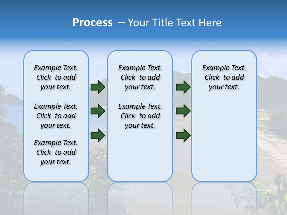 Beautiful Bay Sandy PowerPoint Template