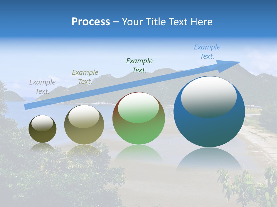 Beautiful Bay Sandy PowerPoint Template