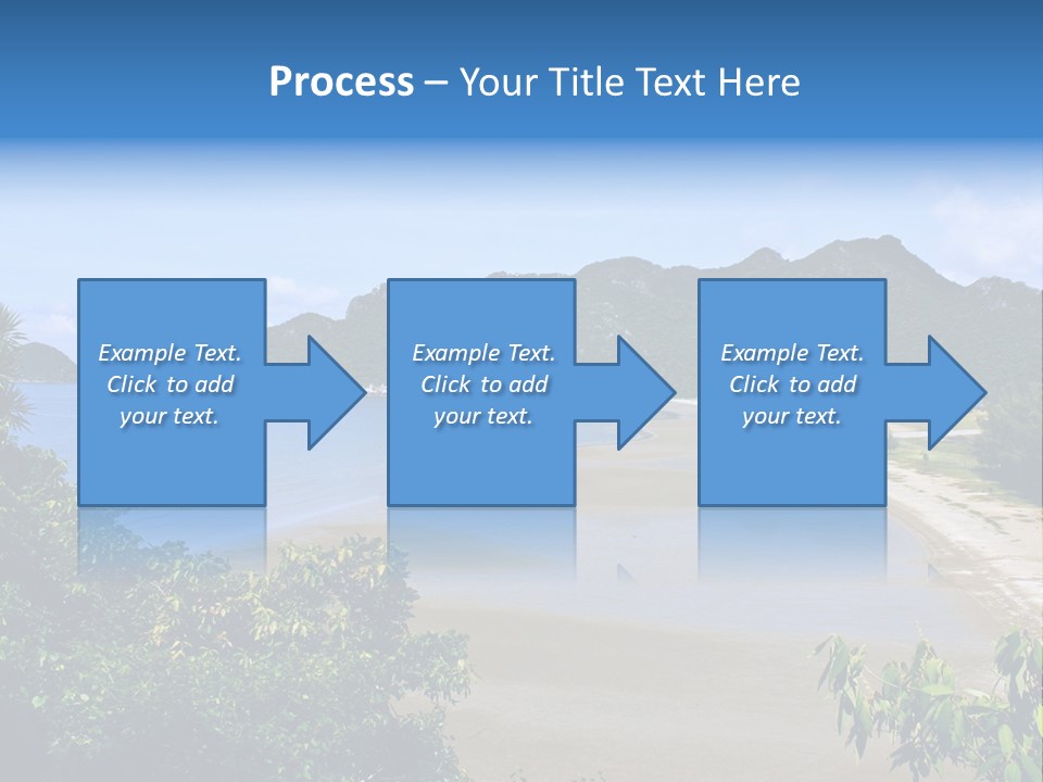 Beautiful Bay Sandy PowerPoint Template