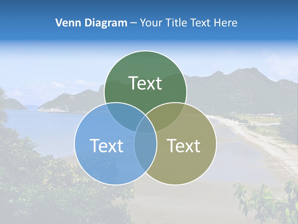 Beautiful Bay Sandy PowerPoint Template