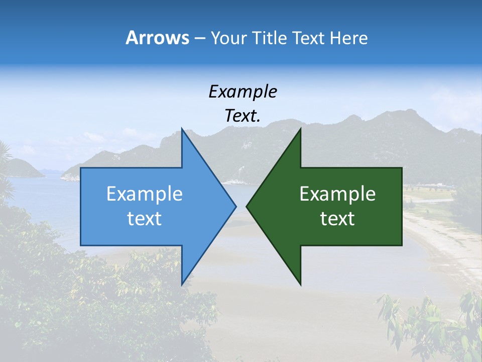 Beautiful Bay Sandy PowerPoint Template