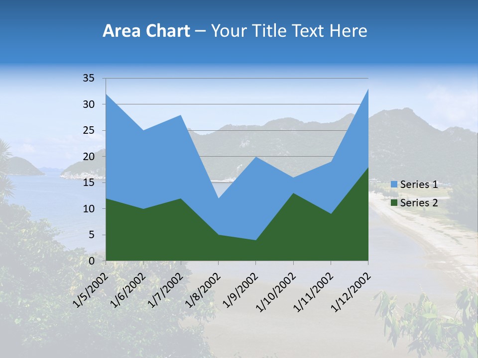 Beautiful Bay Sandy PowerPoint Template
