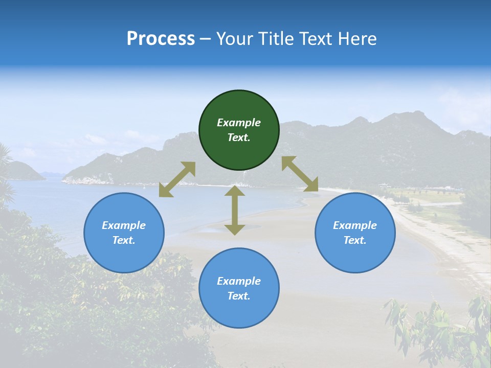 Beautiful Bay Sandy PowerPoint Template