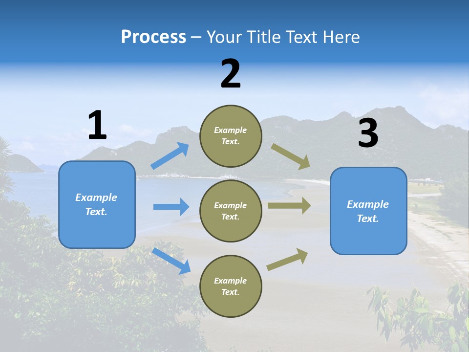 Beautiful Bay Sandy PowerPoint Template