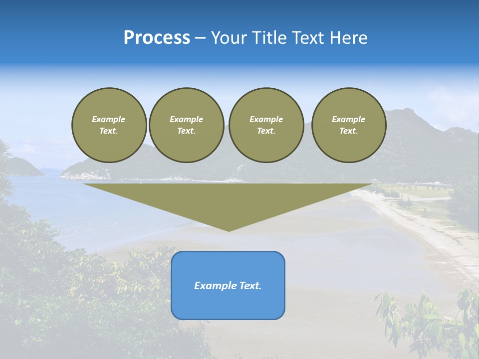 Beautiful Bay Sandy PowerPoint Template