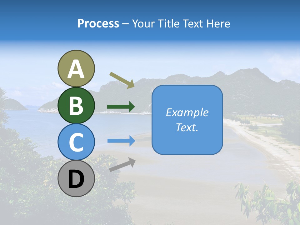 Beautiful Bay Sandy PowerPoint Template