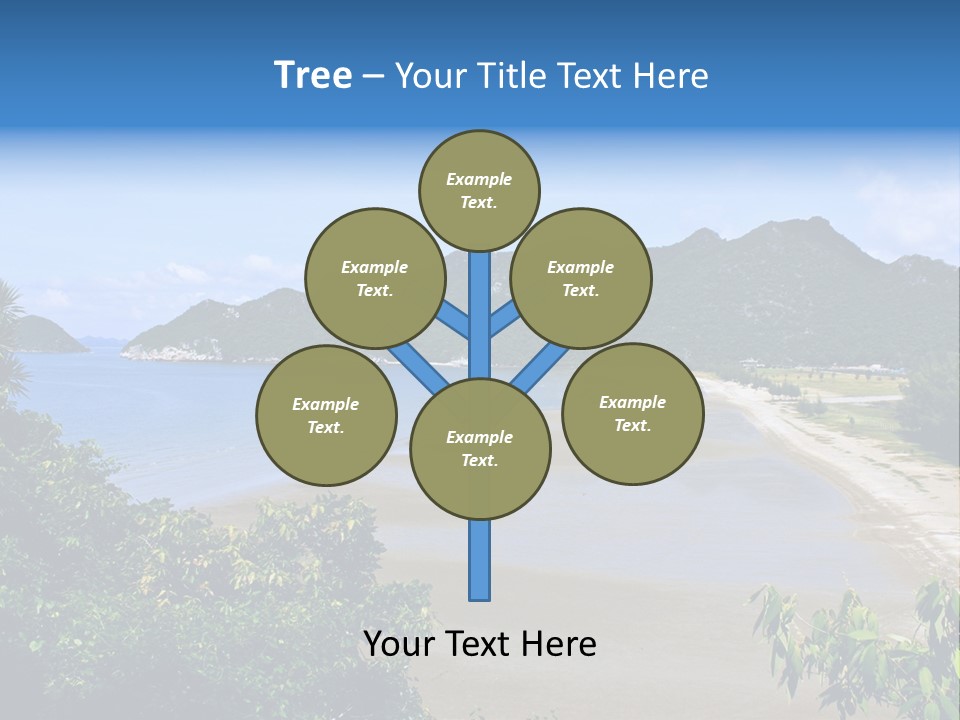 Beautiful Bay Sandy PowerPoint Template