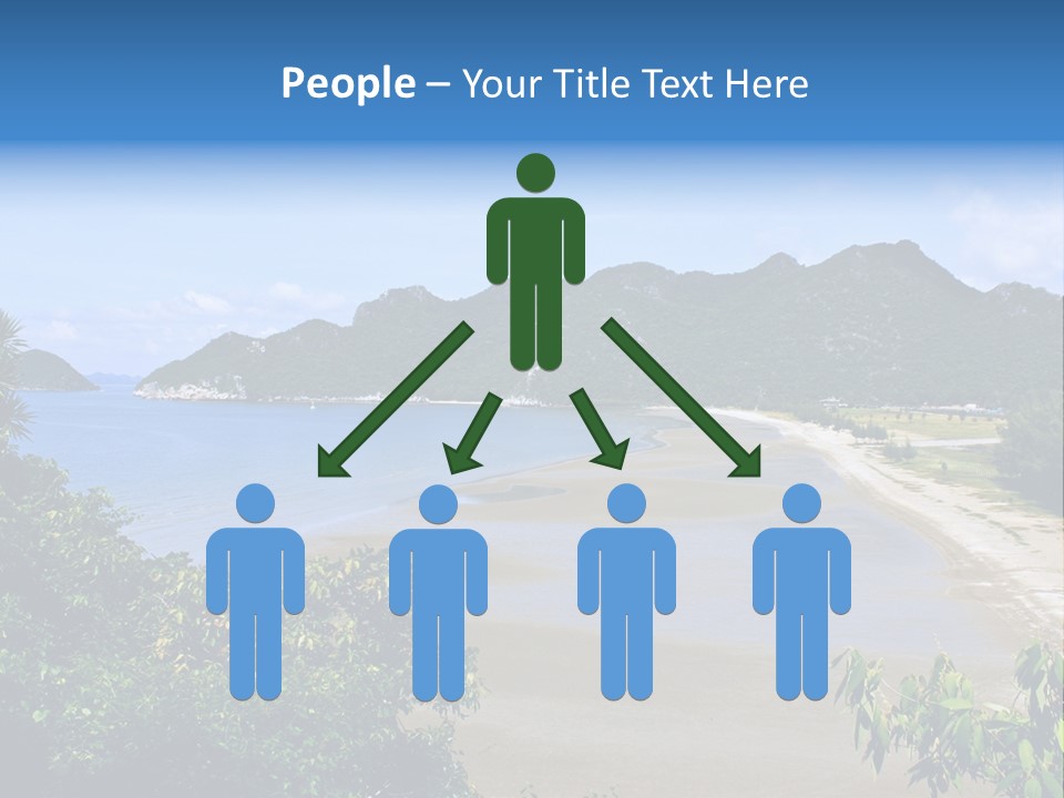 Beautiful Bay Sandy PowerPoint Template