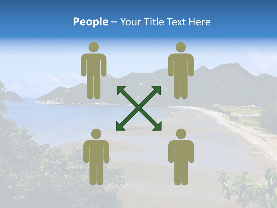 Beautiful Bay Sandy PowerPoint Template