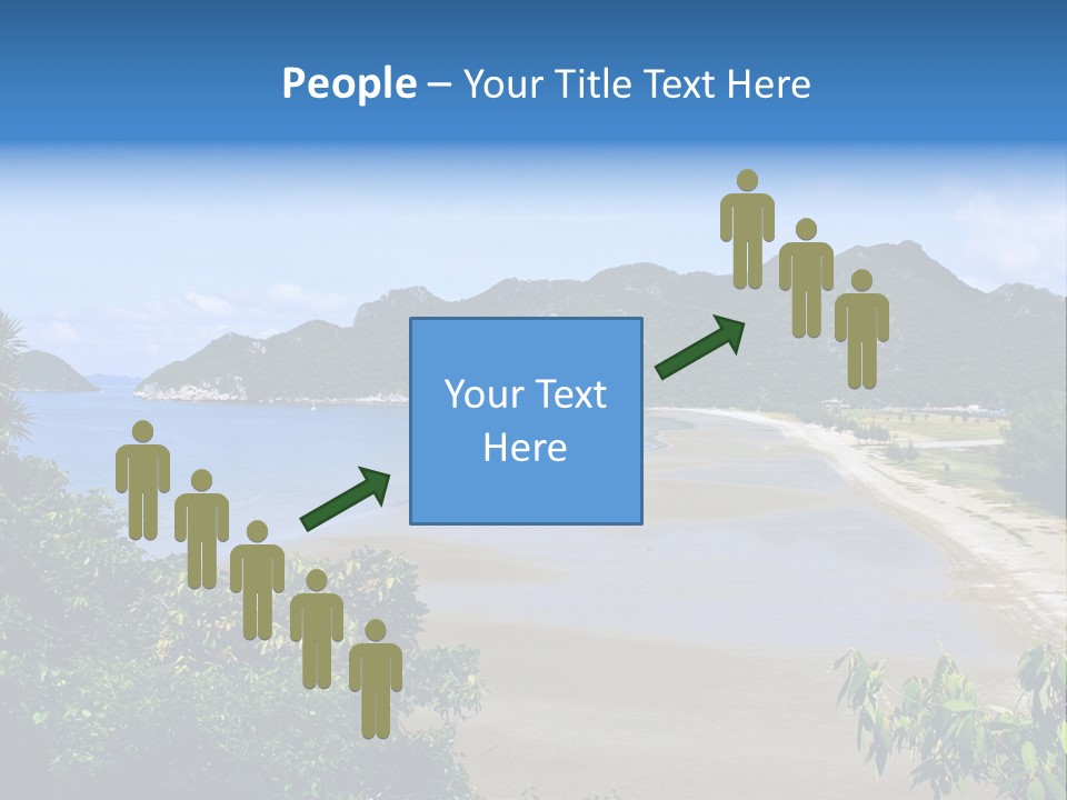 Beautiful Bay Sandy PowerPoint Template