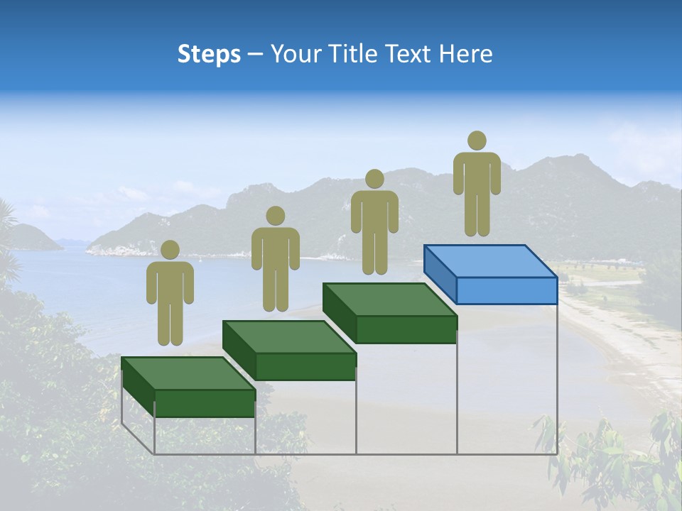 Beautiful Bay Sandy PowerPoint Template