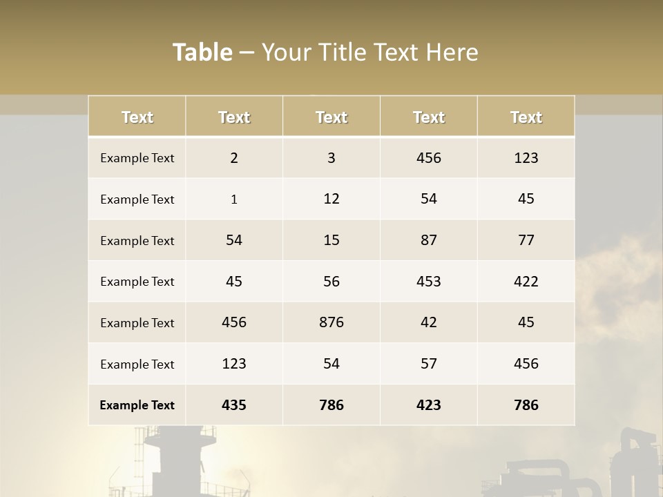 A Power Plant With Smoke Coming Out Of It PowerPoint Template
