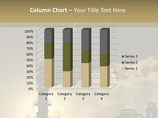 A Power Plant With Smoke Coming Out Of It PowerPoint Template