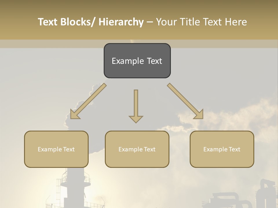 A Power Plant With Smoke Coming Out Of It PowerPoint Template