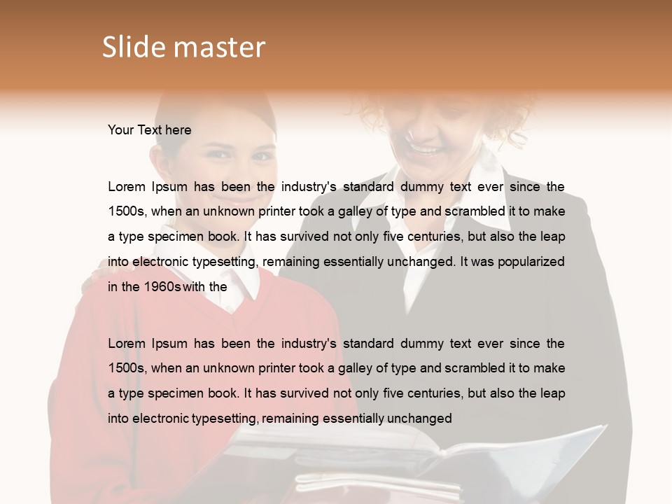 School Obedient Kid PowerPoint Template