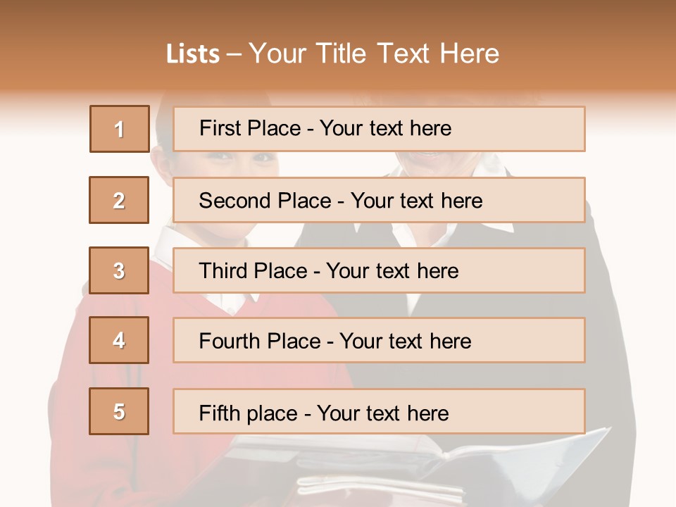 School Obedient Kid PowerPoint Template