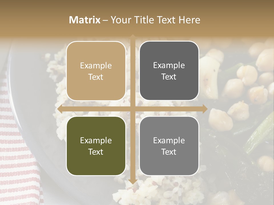 Vegetable Legumes Chick Peas PowerPoint Template