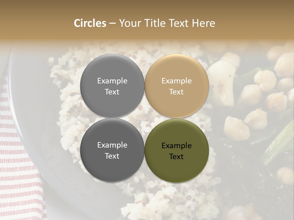 Vegetable Legumes Chick Peas PowerPoint Template