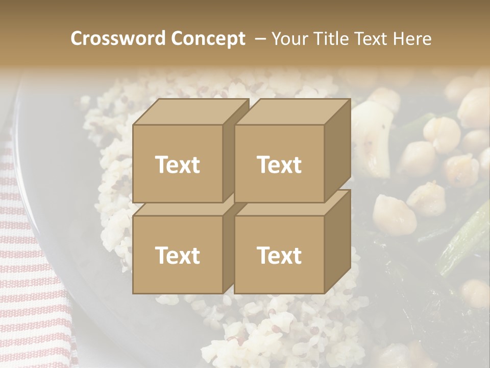 Vegetable Legumes Chick Peas PowerPoint Template